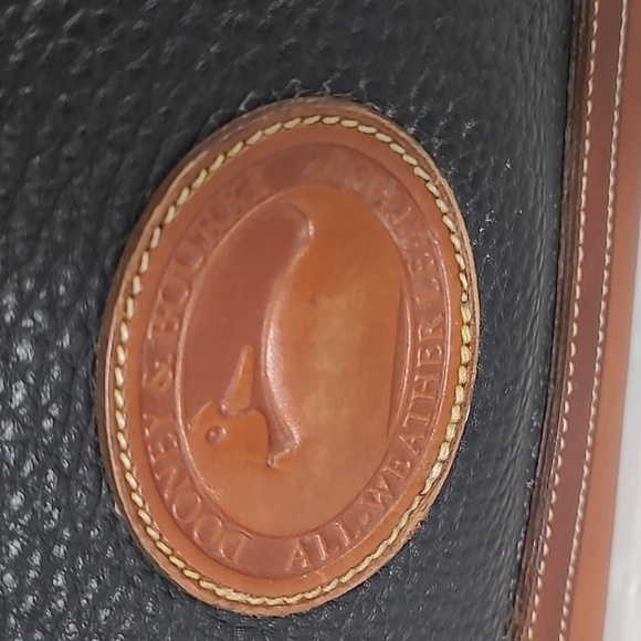 Dooney & Bourke All Weather Leather Norfolk Case Shoulder Bag /Satchel - Black - Picture 6 of 17